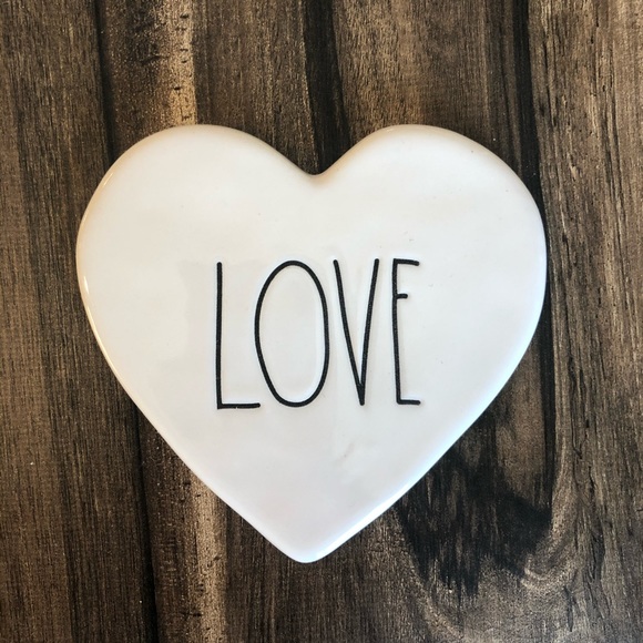 Rae Dunn Other - Rae Dunn Heart-Shaped “Love” Coasters - Set of 4